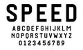 Set of alphabets font modern design