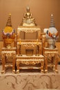 Set of altar table image of Buddha Royalty Free Stock Photo