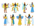 A set of Ancient Babylonian gods Royalty Free Stock Photo