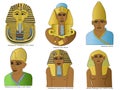 A set of Ancient Egyptian Pharaohs