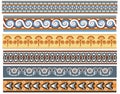 A set of Ancient minoan patten designs Royalty Free Stock Photo