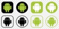 Set of Android Logo Royalty Free Stock Photo