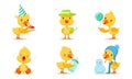 Set Of Animated Chickens In Different Poses Vector Illustration Cartoon Character Royalty Free Stock Photo