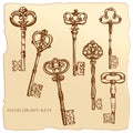 Set of Antique Keys.