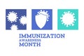 Set of antiviral protection sign with shield. Coronavirus protection. Vector EPS10 illustration.