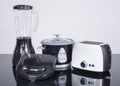 Kitchen Appliances on a neutral background Royalty Free Stock Photo