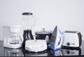 Kitchen Appliances on a neutral background Royalty Free Stock Photo