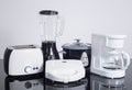 Kitchen Appliances on a neutral background Royalty Free Stock Photo