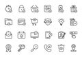 Set of Approve Line Icons. Check Marks, Ticks Linear Pictogram. Contains such Icons as Check List, Test, Award, Quality Royalty Free Stock Photo