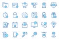 Set of Approve Line Icons. Check Marks, Ticks Linear Pictogram. Contains such Icons as Check List, Test, Award, Quality Royalty Free Stock Photo