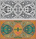 Set of Arabesque patterns