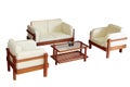 Set of armchairs,sofa and table Royalty Free Stock Photo