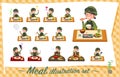 Flat type military wear women_Meal