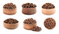 Set with aromatic dried cloves on white background. Banner design Royalty Free Stock Photo