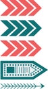 set-arrow-icon Royalty Free Stock Photo