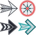 set-arrow-icon Royalty Free Stock Photo