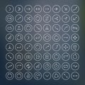 Set of arrow icons Royalty Free Stock Photo