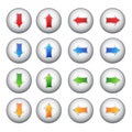 Set arrows buttons Royalty Free Stock Photo