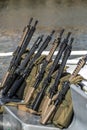 Set assault rifles Royalty Free Stock Photo