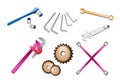 A Set of Auto Repair Tools Kits Royalty Free Stock Photo