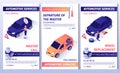 Set of Automobile Service Brochure for Master Call