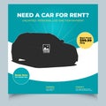 Set of AUTOMOTIVE SERVICES layout templates, cars for sale & rent brochure, mockup flyer. Vector illustration