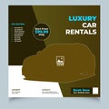 Set of AUTOMOTIVE SERVICES layout templates, cars for sale & rent brochure, mockup flyer. Vector illustration
