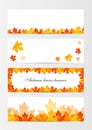 Set autumn frames