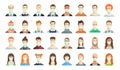 Set of avatar icons. People wearing masks Royalty Free Stock Photo