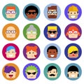 Set of avatars Royalty Free Stock Photo