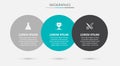 Set Award cup, Test tube and Scissors. Business infographic template. Vector