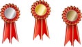 Set award ribbons Royalty Free Stock Photo