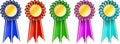 Set award ribbons Royalty Free Stock Photo