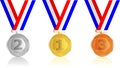 Set award ribbons Royalty Free Stock Photo