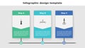 Set Awl tool, Hanger wardrobe and Scissors. Business infographic template. Vector