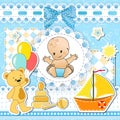 Set baby design elements. Royalty Free Stock Photo