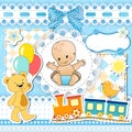 Set baby design elements. Royalty Free Stock Photo