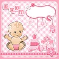 Set baby design elements. Royalty Free Stock Photo