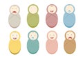 Set of baby faces Royalty Free Stock Photo