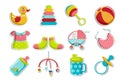 Set of Baby Icon Royalty Free Stock Photo