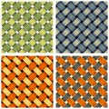 Set of background of abstract simple crosswise network pattern. Royalty Free Stock Photo