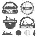 Set of badge, labels or emblem elements for