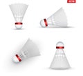 Set of Badminton shuttlecocks isolated