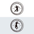 Set Of Badminton Smash Logo Designs