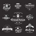 Set of bakery badges Royalty Free Stock Photo