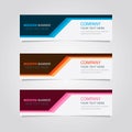 Set of banner background, modern template design