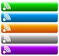 Set of banner, button background. Horizontal rectangular buttons Royalty Free Stock Photo
