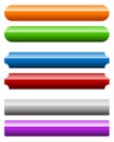 Set of banner, button background. Horizontal rectangular buttons Royalty Free Stock Photo