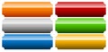 Set of banner, button background. Horizontal rectangular buttons Royalty Free Stock Photo