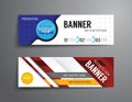 Set of banner template vector design.graphic or website layout.